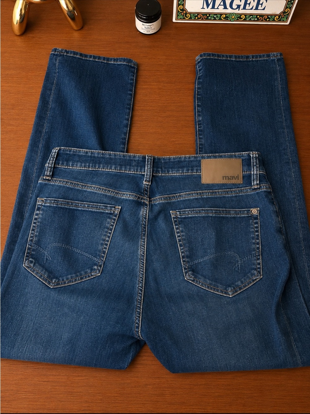 Mens Mavi Zach Straight Leg Light Blue Denim Jeans. Never worn.